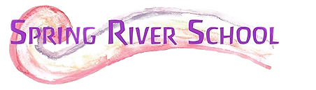 Spring River School watercolor wordmark logo